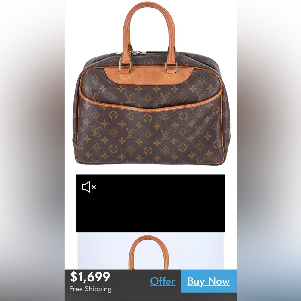 Louis Vuitton Vintage Monogram Canvas Deauville Bag - Rank B+ - Picture 12 of 14